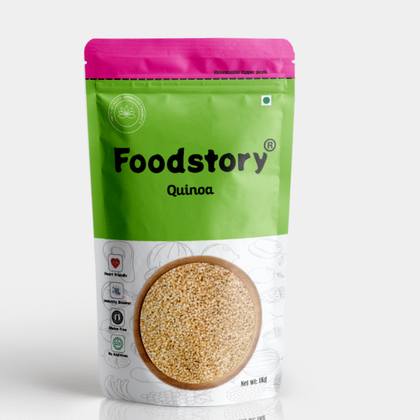 Foodstory Quinoa (Natural, High Protein, Gluten-Free Superfood, No Additives) 1kg